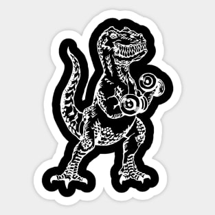 SEEMBO Dinosaur Weight Lifting Dumbbells Fitness Gym Workout Sticker